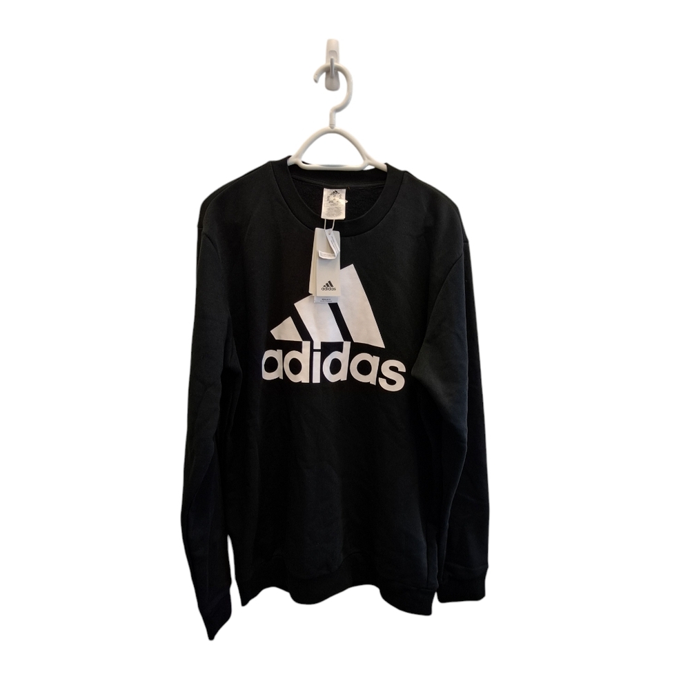 ADIDAS Mens Size MT NEW LONG SLEEVE SWEATER BLACK